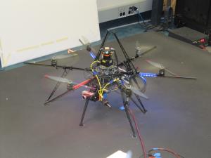 Hexacopter in flight