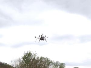Hexacopter side view